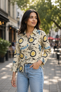 Abstract Muse Mul Silk Shirt