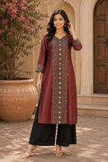 Mehfil Ajrakh Silk Kurta