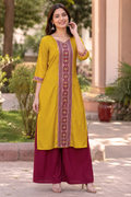 Surya Ajrakh Gajji Silk Kurta