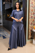Indigo Drape Co-ord Set