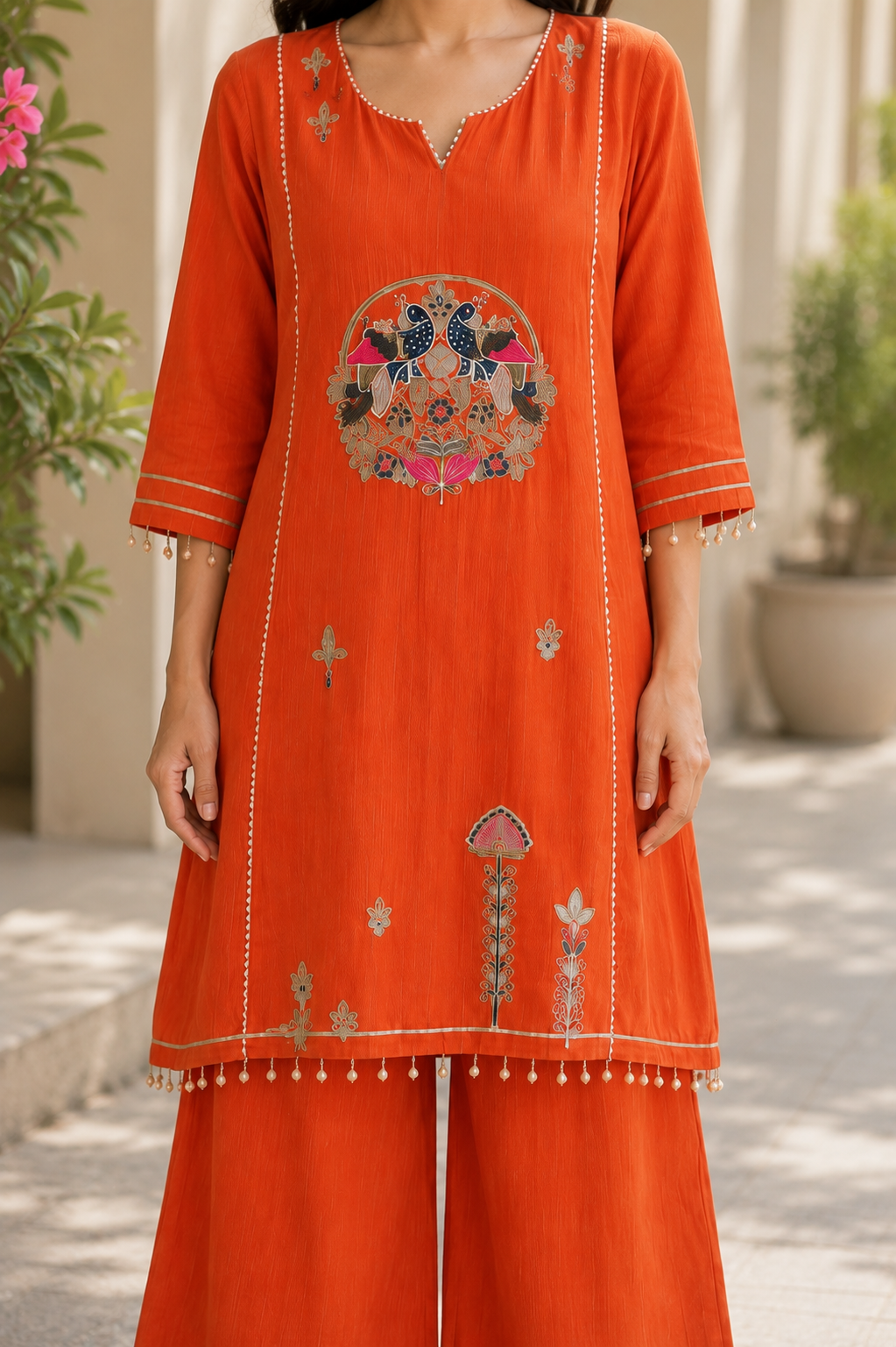 Rust Bloom Festive Co-ord Set