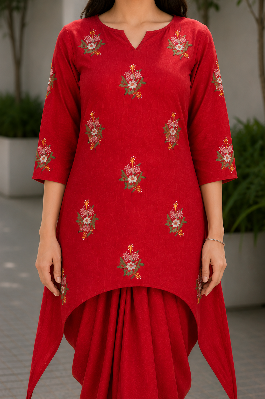 The Gulmohar Dhoti Set