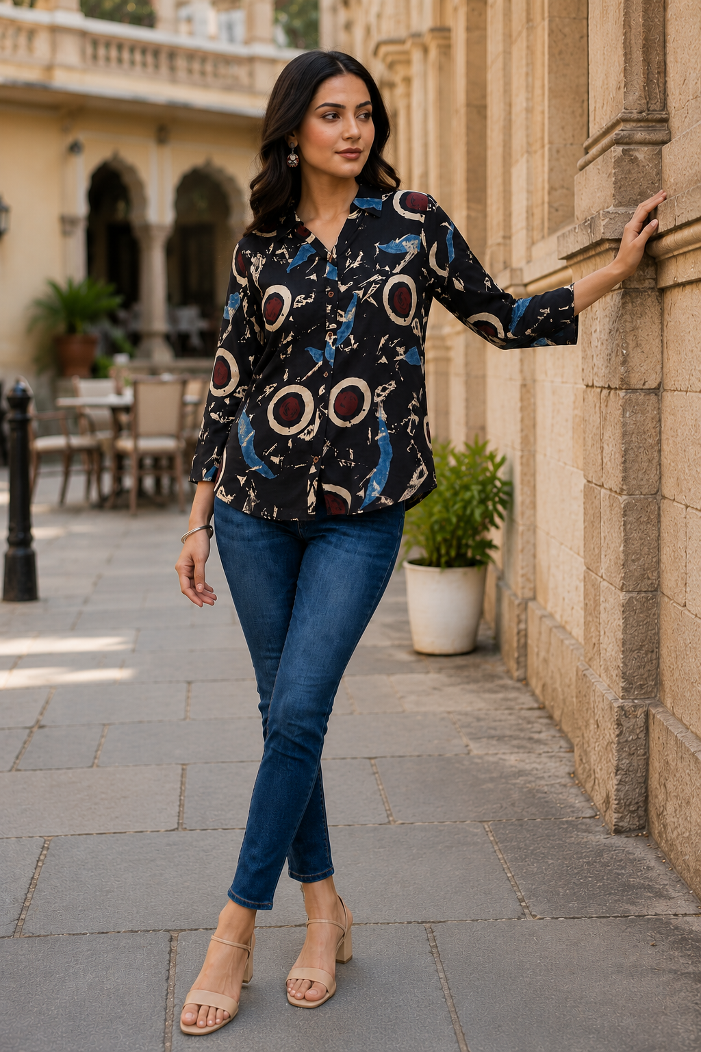 Midnight Muse Mul Silk Shirt