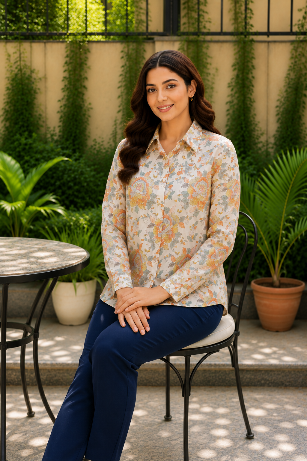Blossom Muse Mul Silk Shirt