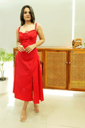 Scarlet Affair Cotton Midi Dress