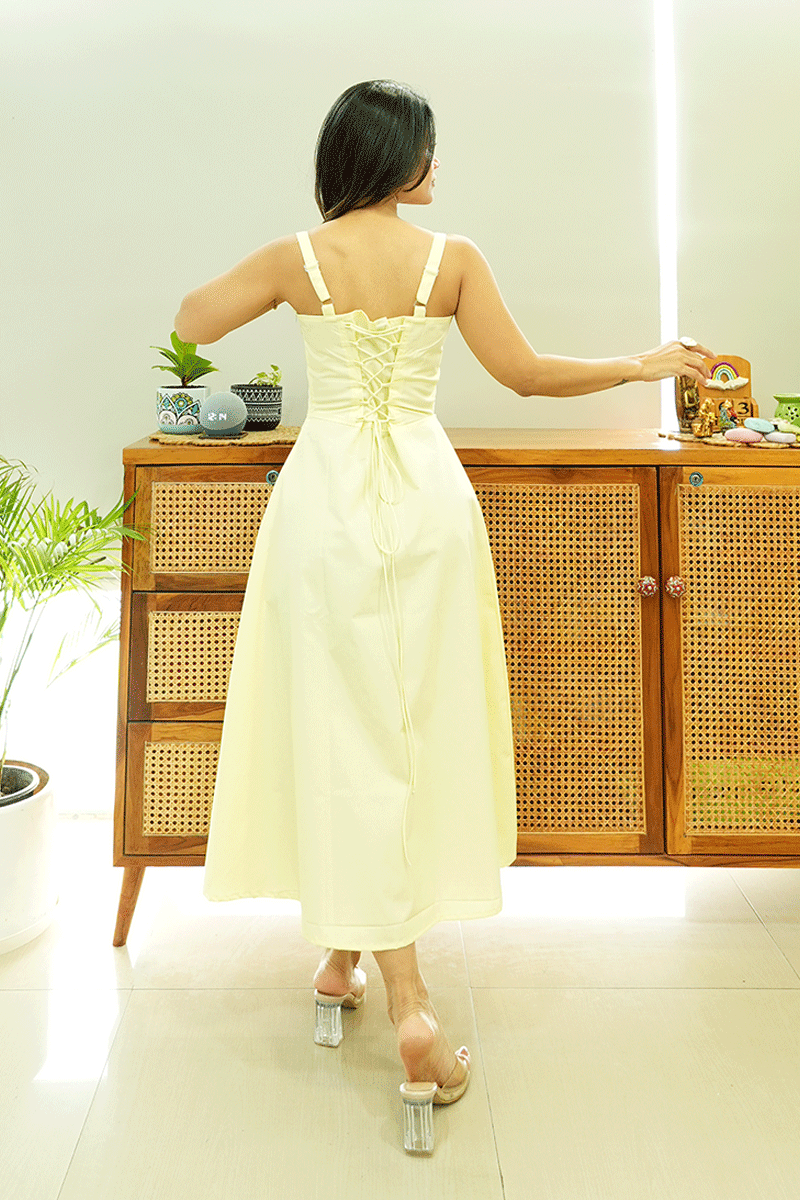 Buttercup Cotton Midi Dress