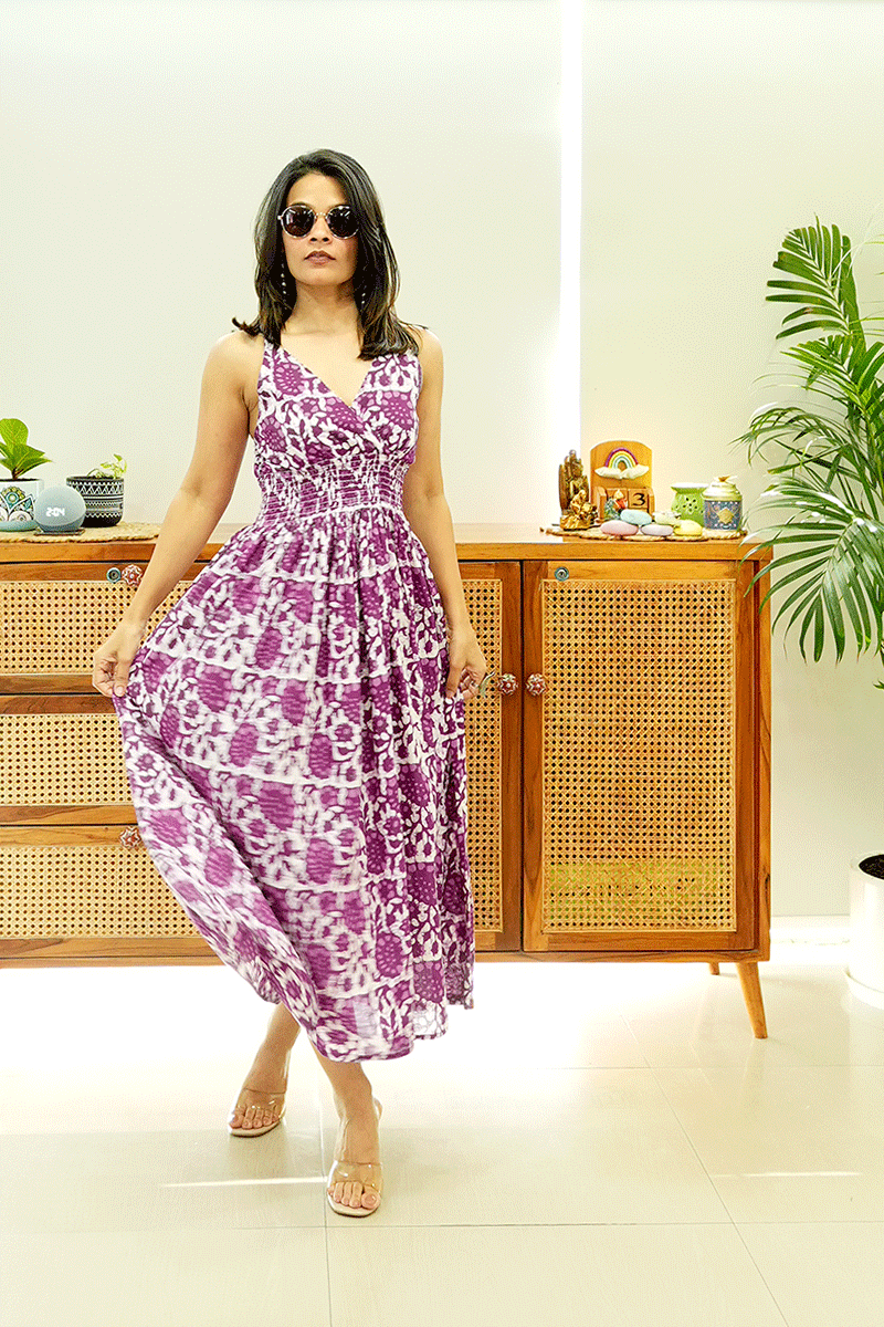 Berry Bloom Cotton Dress
