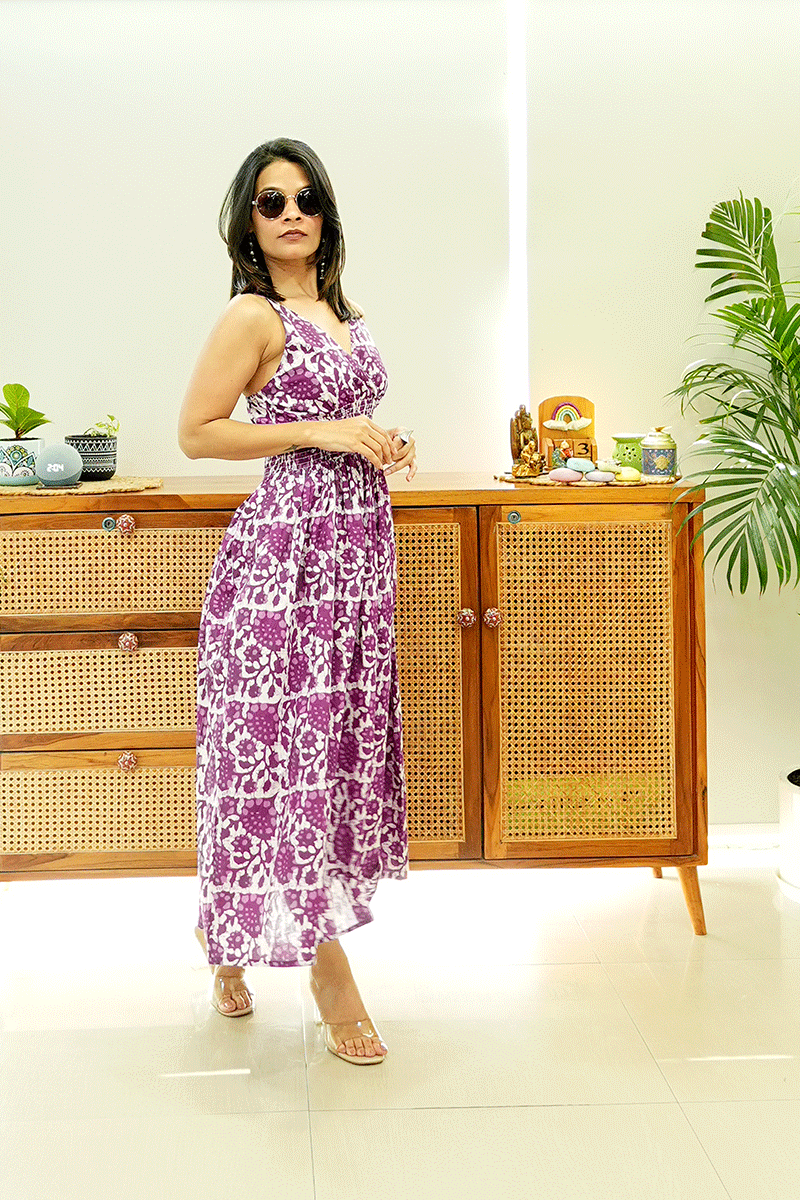 Berry Bloom Cotton Dress