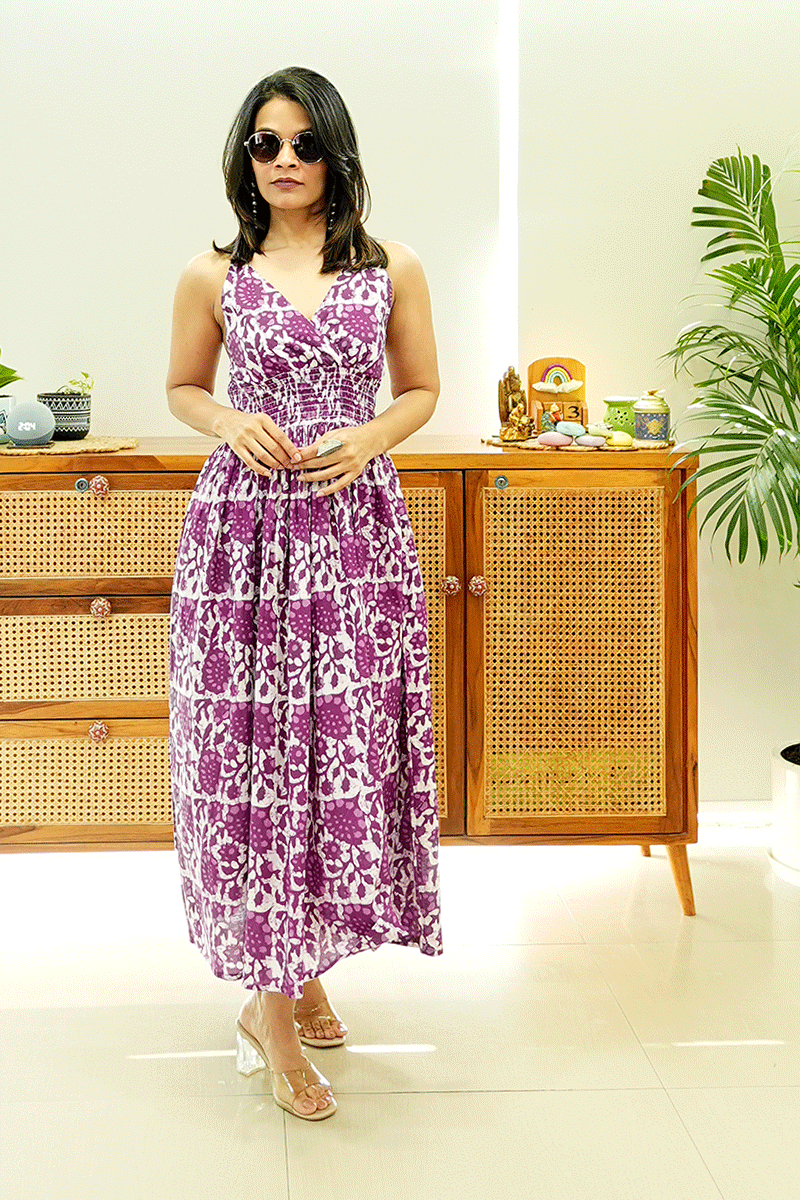 Berry Bloom Cotton Dress