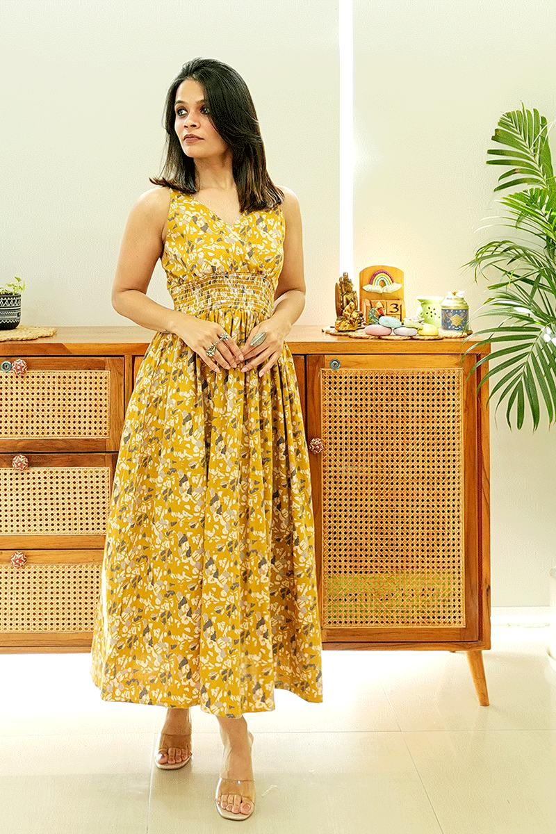 Sunbeam Bloom Cotton Dress