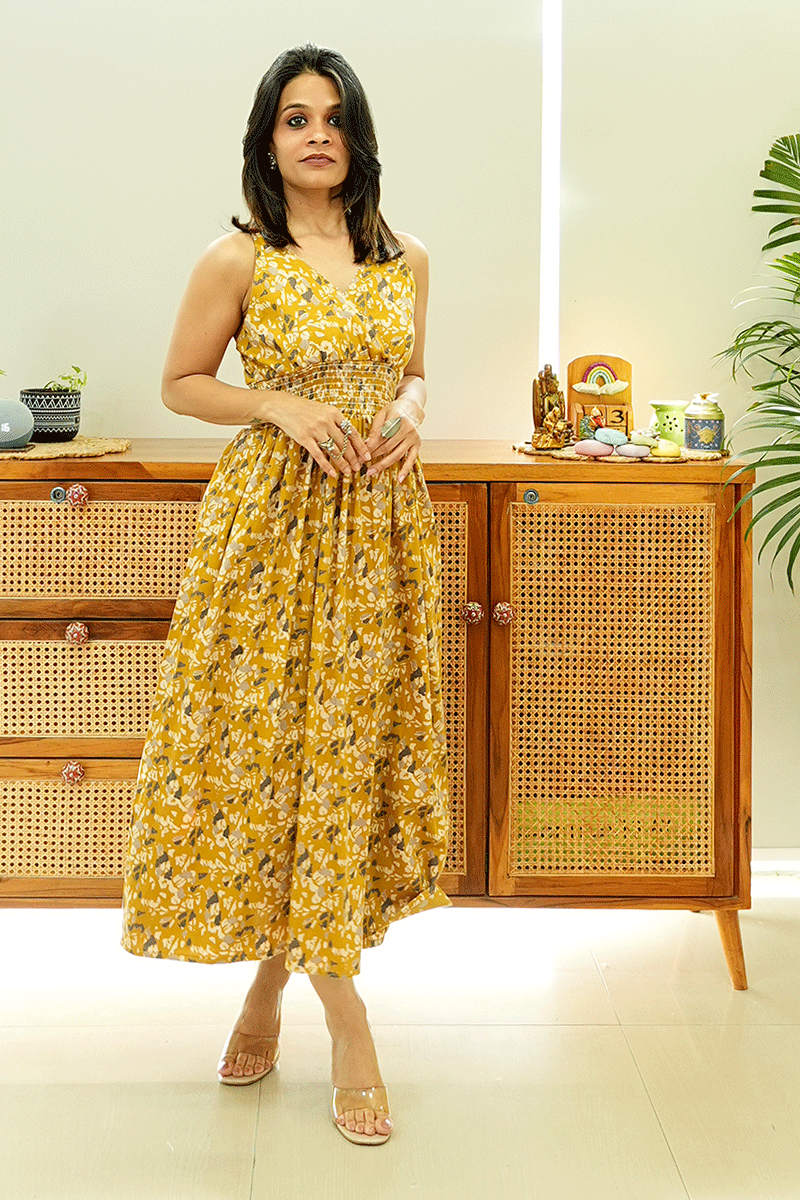 Sunbeam Bloom Cotton Dress