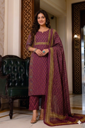 Royal Berry Cotton Suit Set