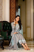 Powder Blue Heritage Cotton Suit Set