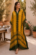 Sunehri Gulab Modal Silk Kaftan in Natural Dye