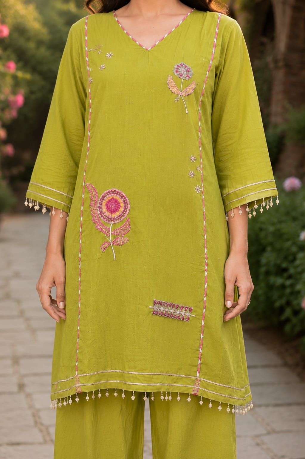 Olive Bloom Festive Co-ord Set