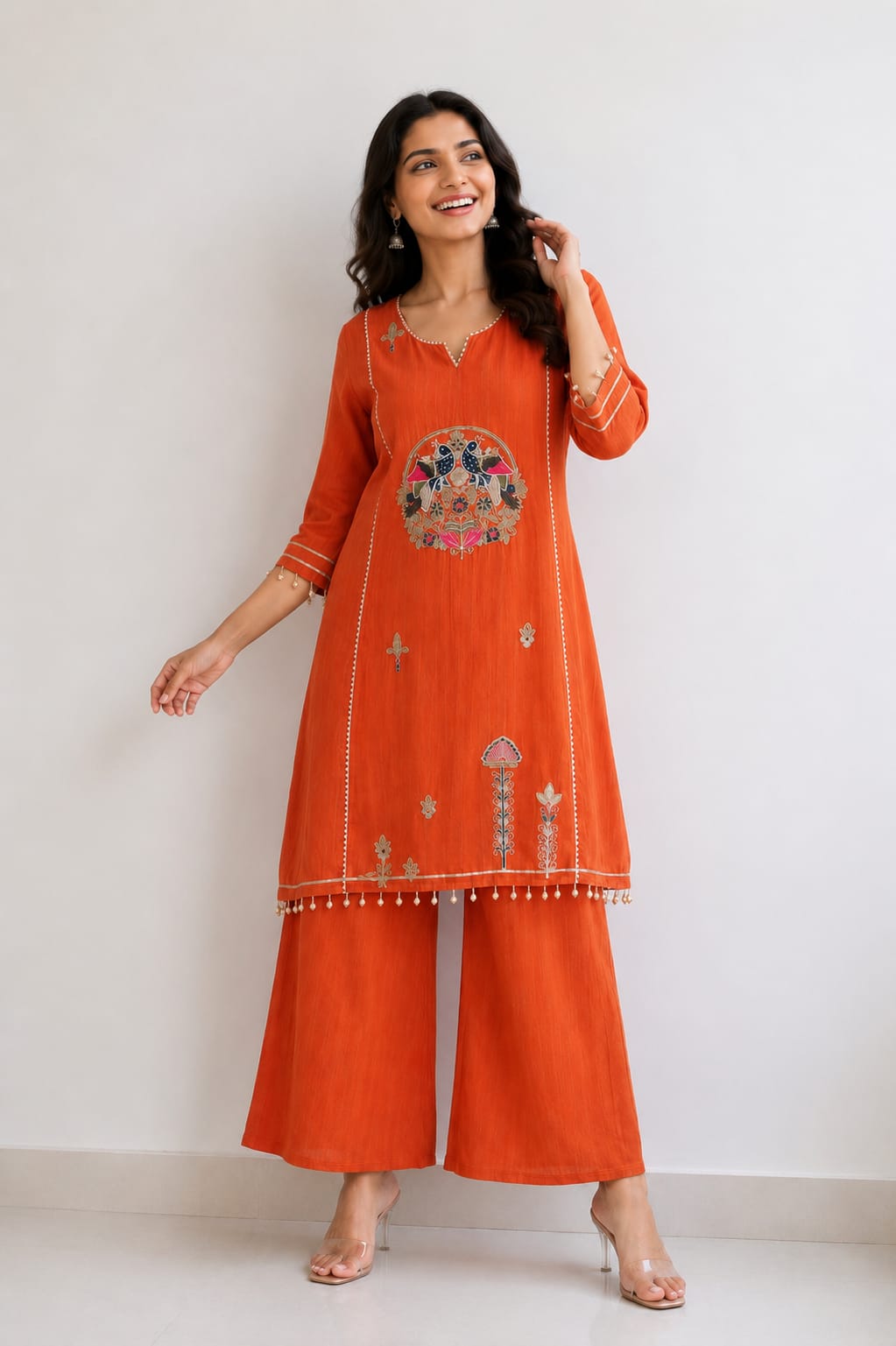 Rust Bloom Festive Co-ord Set