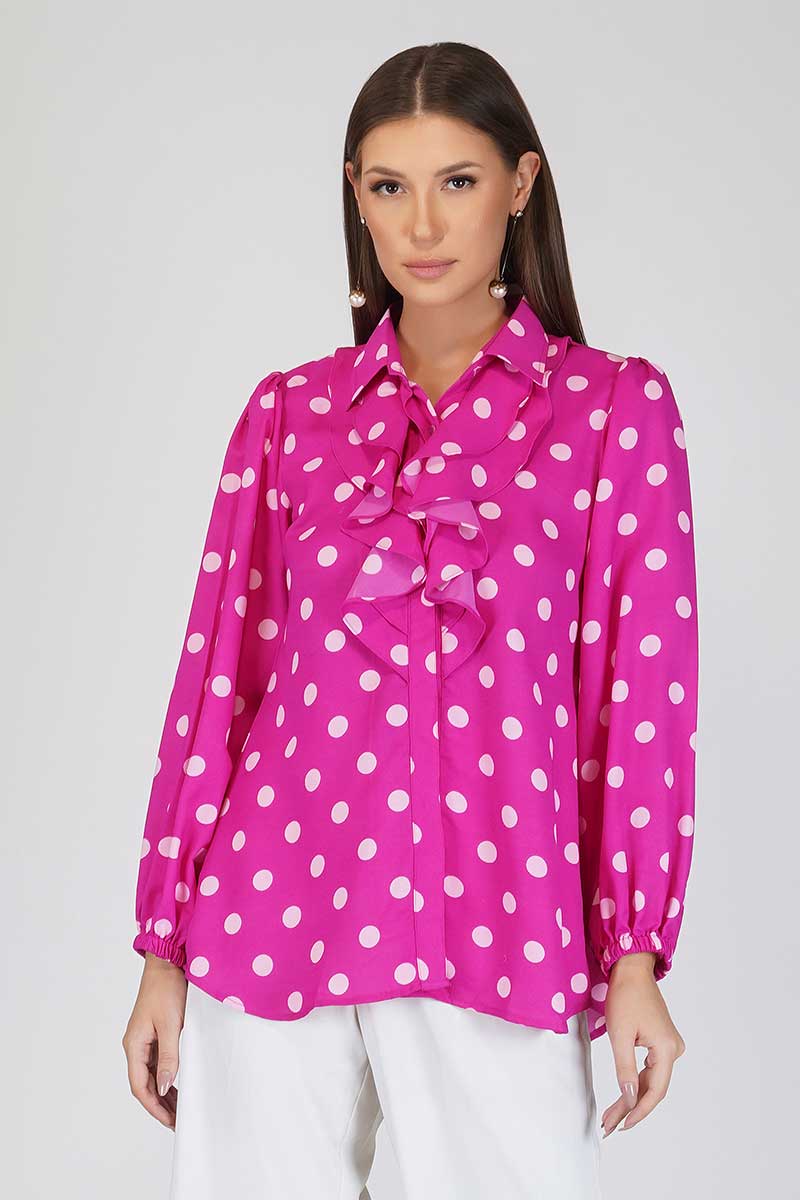 Hot pink Polka Dots Party shirt