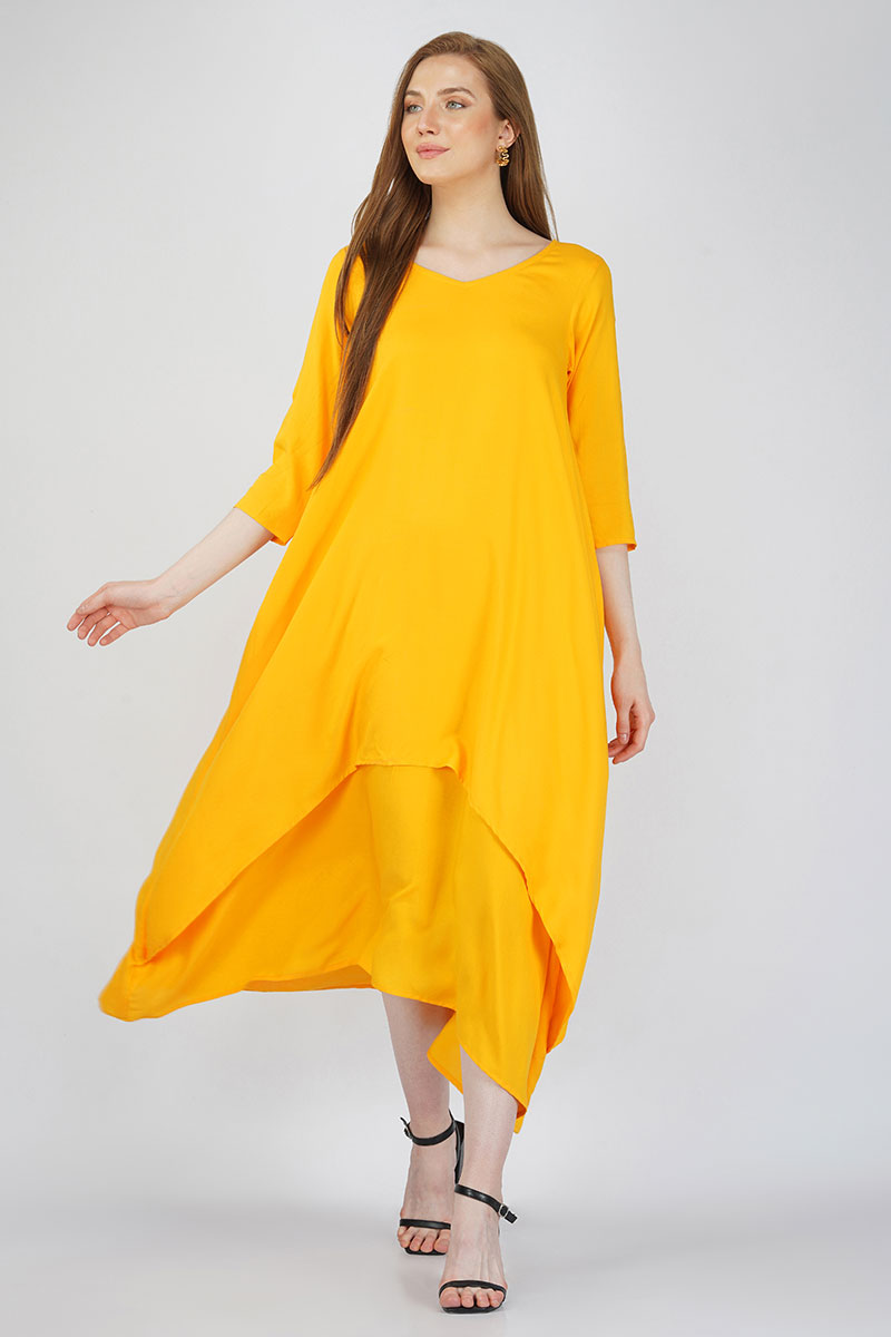 Yellow Layered Dress