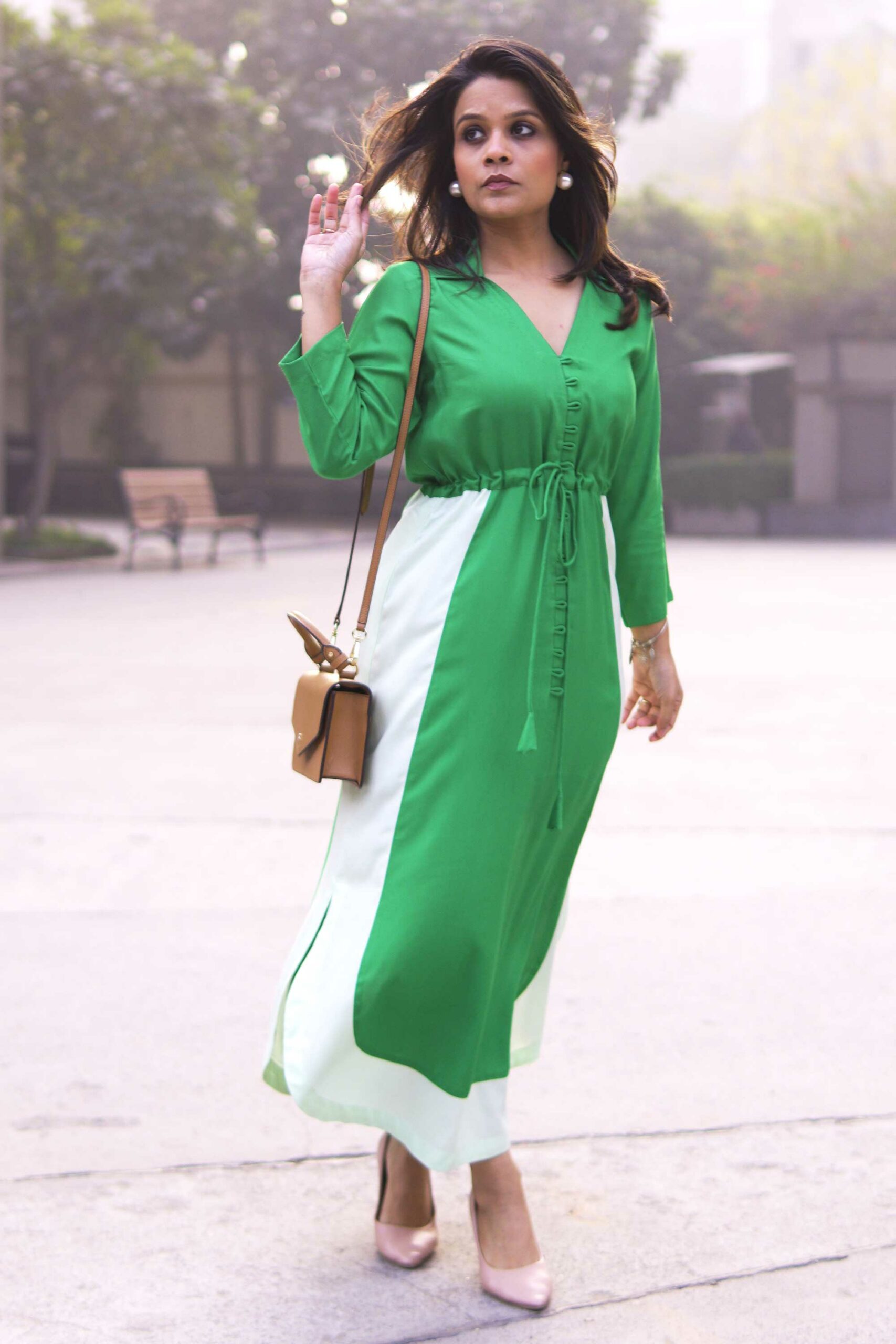Lively Green Dress